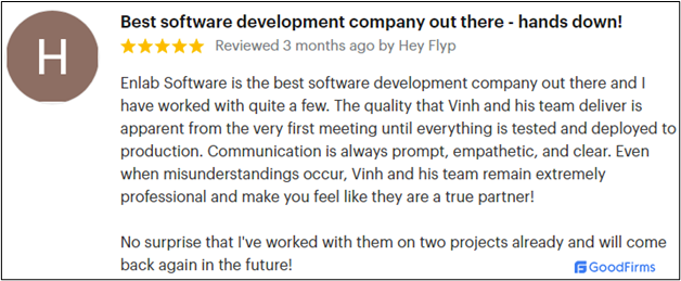 Enlab Software - Testimonials from clients for the best software company